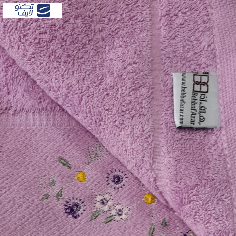 حوله دستی بهبافت آذر مدل الین 1408سایز 40x75 سانتی متر حوله دستی بهبافت آذر مدل الین 1408سایز 40x75 سانتی متر