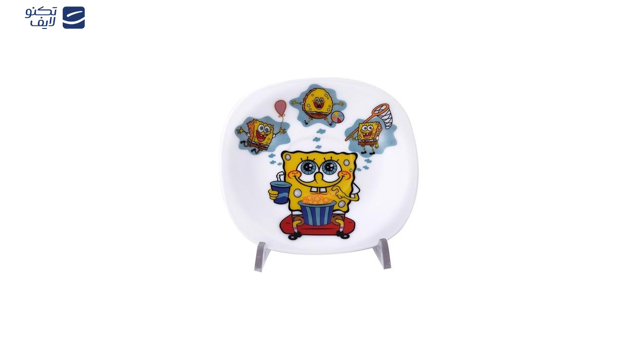 سرویس غذاخوری 5 پارچه کودک پارس اوپال طرح Sponge Bob سرویس غذاخوری 5 پارچه کودک پارس اوپال طرح Sponge Bob
