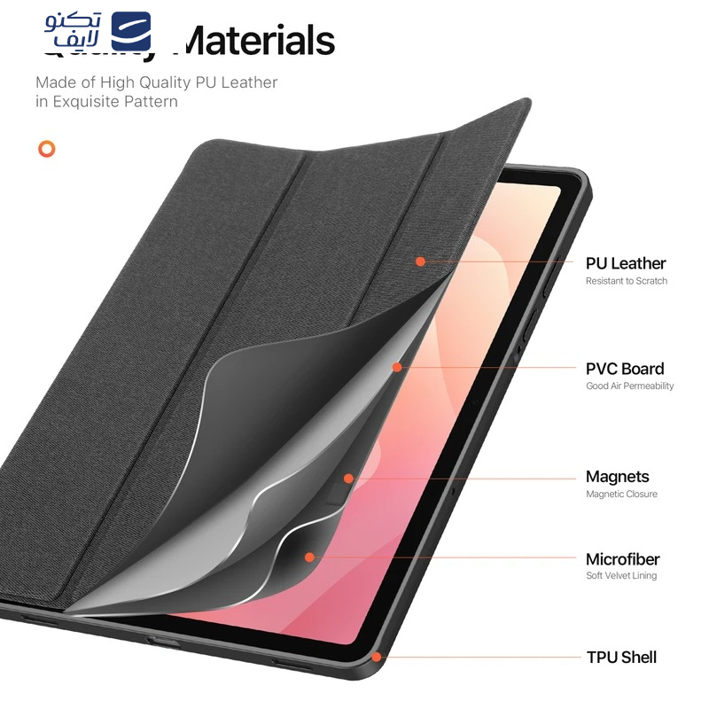 کیف کلاسوری دوکس دوکیس مدل DOMO مناسب برای تبلت سامسونگ Galaxy Tab S11 11inch کیف کلاسوری دوکس دوکیس مدل DOMO مناسب برای تبلت سامسونگ Galaxy Tab S11 11inch