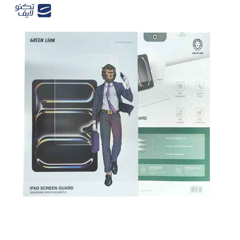محافظ صفحه نمایش گرین لاین مدل Screen Guard مناسب برای تبلت اپل iPad Air 11 Inch (2025) / iPad 10 (10.9) / iPadA16 محافظ صفحه نمایش گرین لاین مدل Screen Guard مناسب برای تبلت اپل iPad Air 11 Inch (2025) / iPad 10 (10.9) / iPadA16