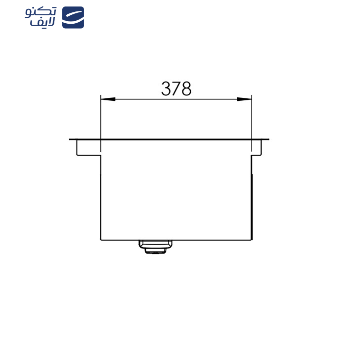 سینک ظرفشویی کن مدل 90-BCN302 توکار سینک ظرفشویی کن مدل 90-BCN302 توکار