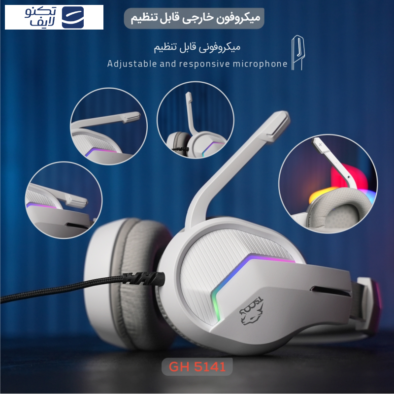 هدست گیمینگ تسکو مدل GH 5141 Zonyx RGB
