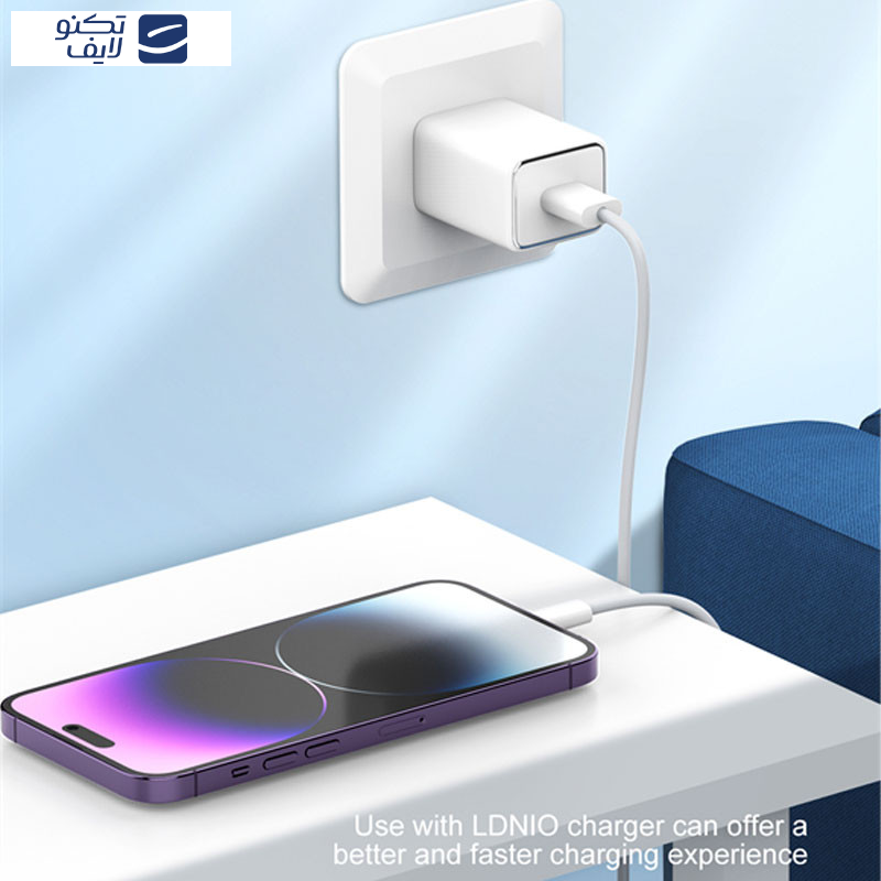 کابل تبدیل USB به USB-C الدینیو مدل LS891 طول 1 متر کابل تبدیل USB به USB-C الدینیو مدل LS891 طول 1 متر