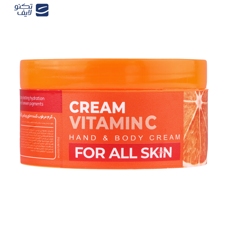 کرم مرطوب کننده صورت و دست کامان مدل Vitamin C مناسب برای انواع پوست حجم 250 میلی لیتر کرم مرطوب کننده صورت و دست کامان مدل Vitamin C مناسب برای انواع پوست حجم 250 میلی لیتر