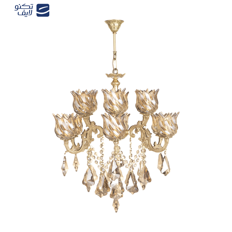 لوستر 12 شعله شاهان تک کد M/6698 لوستر 12 شعله شاهان تک کد M/6698
