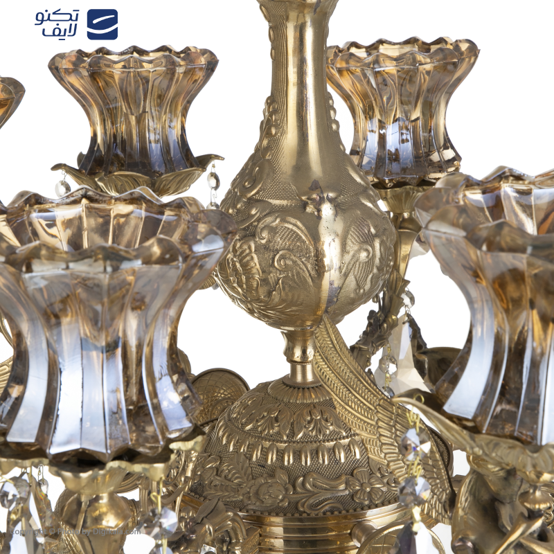 لوستر 8 شعله شاهان تک کد B/8017 لوستر 8 شعله شاهان تک کد B/8017