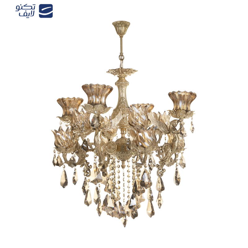 لوستر 12 شعله شاهان تک کد B/8030 لوستر 12 شعله شاهان تک کد B/8030