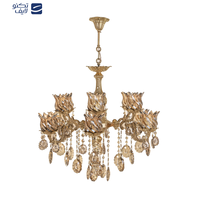 لوستر 12 شعله شاهان تک کد PLK.8013 لوستر 12 شعله شاهان تک کد PLK.8013