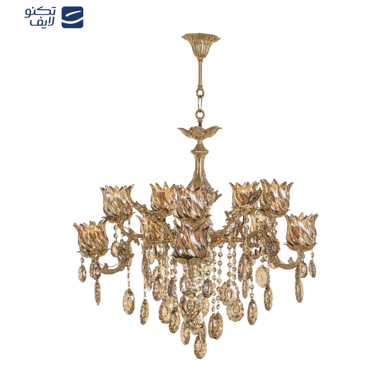 لوستر 10 شعله شاهان تک کد B.8050 لوستر 10 شعله شاهان تک کد B.8050