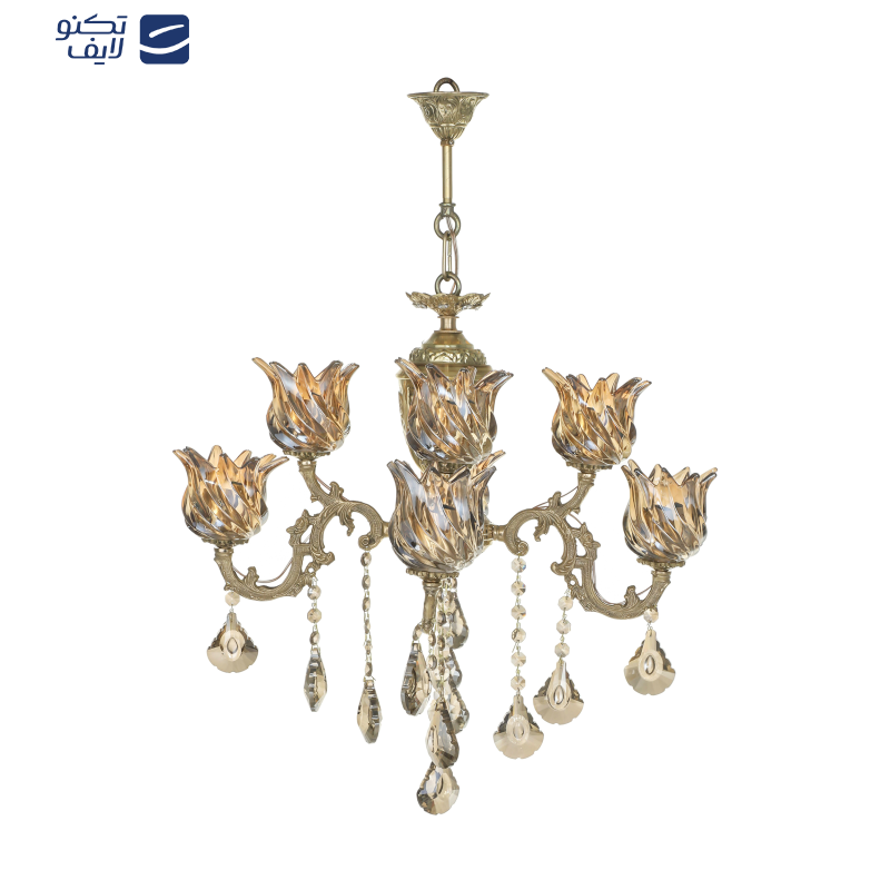 لوستر 8 شعله شاهان تک کد K/4021 لوستر 8 شعله شاهان تک کد K/4021