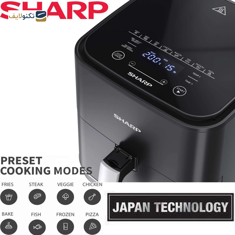 سرخ کن بدون روغن شارپ مدل KF-AF50RT-K3