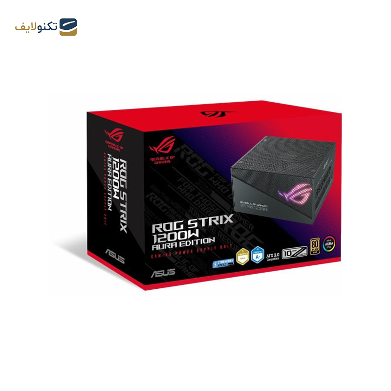 منبع تغذیه کامپیوتر ایسوس مدل ROG STRIX 1200W Aura Edition منبع تغذیه کامپیوتر ایسوس مدل ROG STRIX 1200W Aura Edition