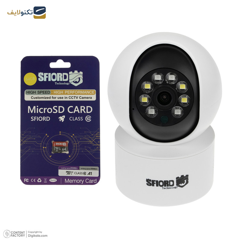 دوربین مداربسته تحت شبکه اسفیورد مدل Z225 به همراه کارت حافظه 64 گیگابایتی دوربین مداربسته تحت شبکه اسفیورد مدل Z225 به همراه کارت حافظه 64 گیگابایتی