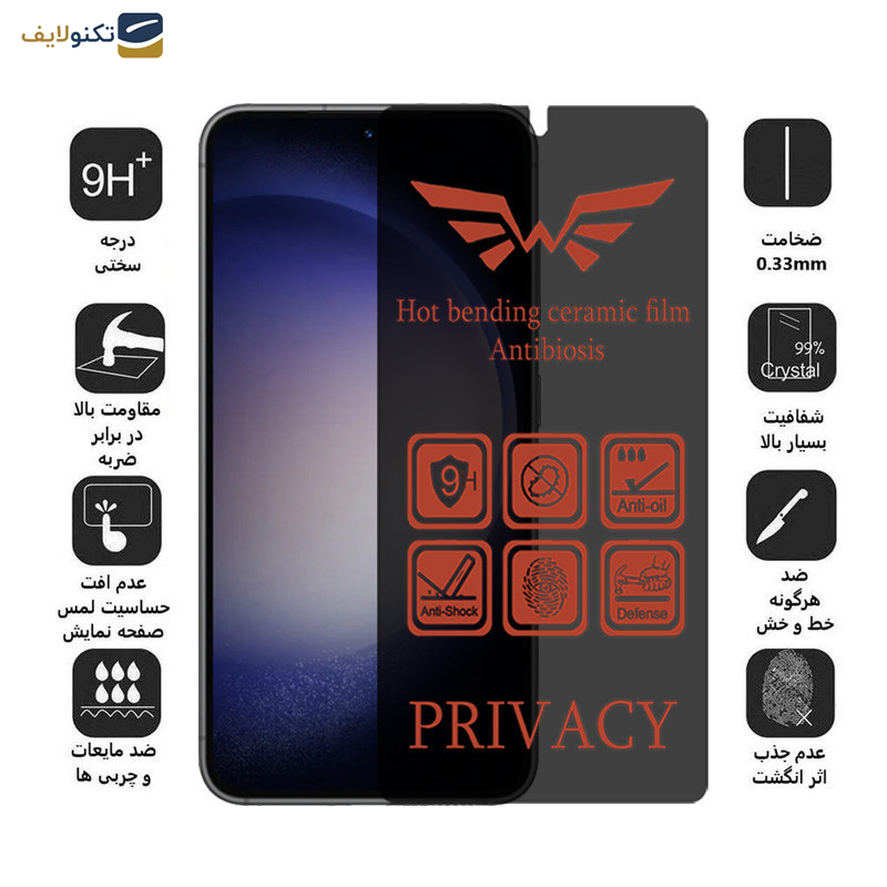 محافظ صفحه نمایش حریم شخصی اپیکوی مدل Nano-Privacy مناسب برای گوشی موبایل سامسونگ Galaxy S23 Plus/ S22 Plus محافظ صفحه نمایش حریم شخصی اپیکوی مدل Nano-Privacy مناسب برای گوشی موبایل سامسونگ Galaxy S23 Plus/ S22 Plus