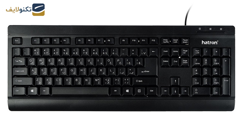 کیبورد و ماوس هترون مدل HKC220 با حروف فارسی