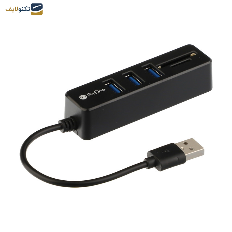 هاب 3 پورت USB و رم ریدر پرووان مدل PHU585