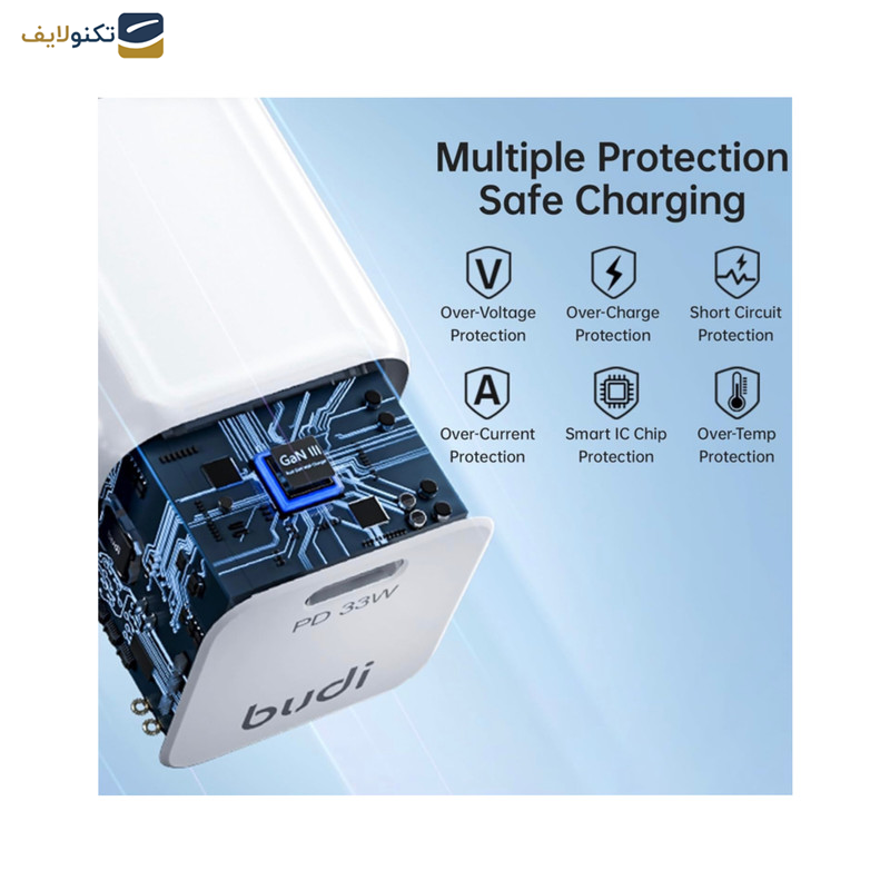 آداپتور شارژر 33 وات بودی مدل AC018EW