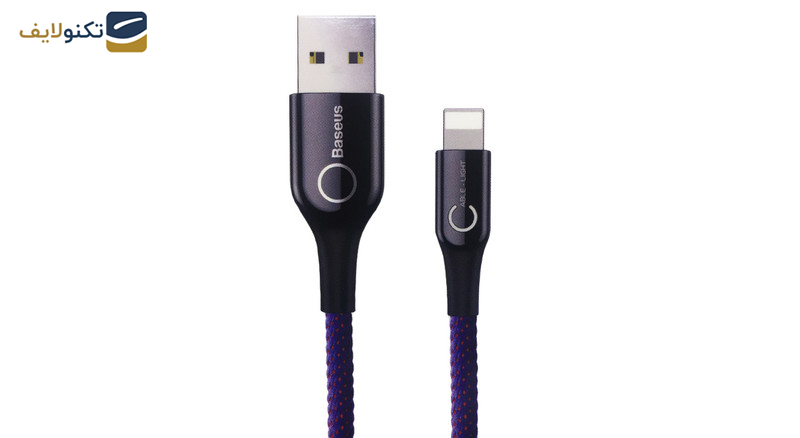 کابل تبدیل USB به Lightning باسئوس مدل C-Shaped به طول 1 متر