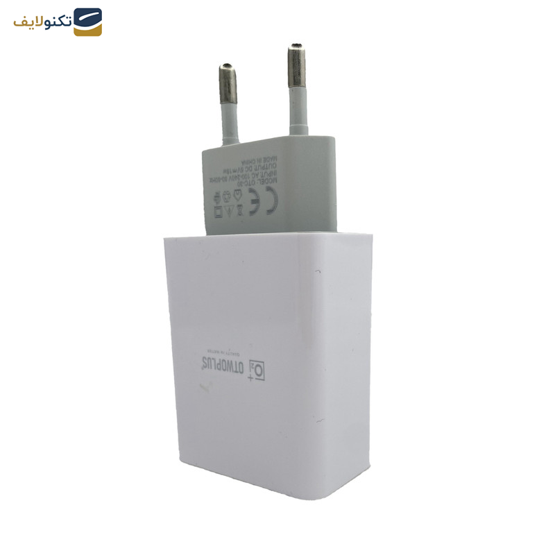 شارژر دیواری 18 وات اتوپلاس مدل OTC-30 به همراه کابل USB-C شارژر دیواری 18 وات اتوپلاس مدل OTC-30 به همراه کابل USB-C