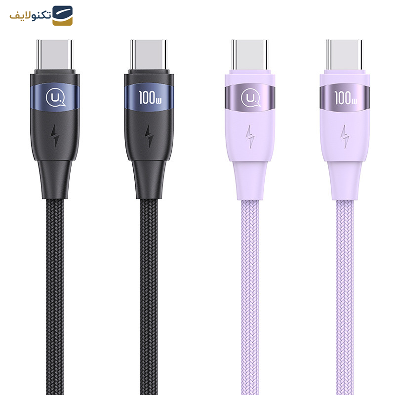 کابل تبدیل USB-C به USB-C یوسمز مدل Sj632 طول 1.2 متر کابل تبدیل USB-C به USB-C یوسمز مدل Sj632 طول 1.2 متر