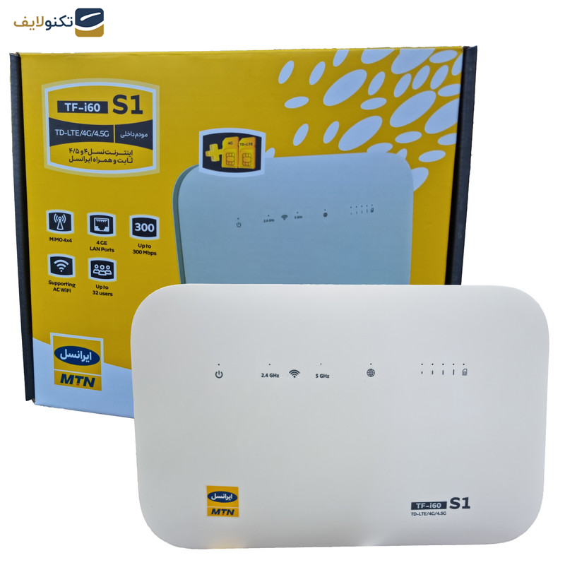 مودم 4G/TD-LTE ایرانسل مدل TF-I60 S1 مودم 4G/TD-LTE ایرانسل مدل TF-I60 S1