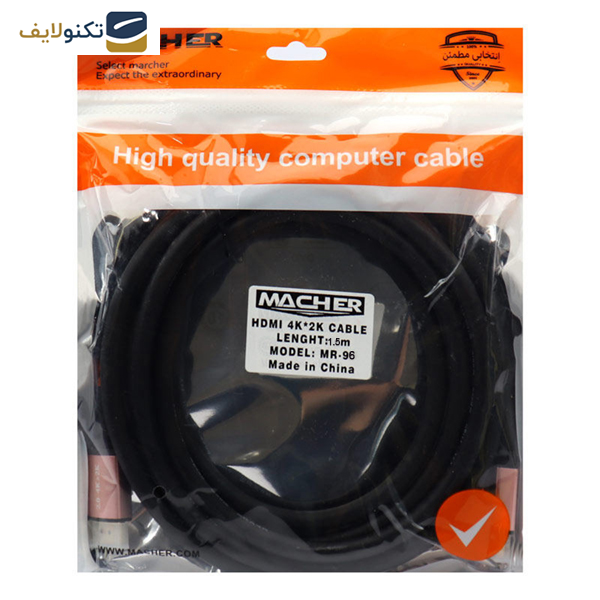 کابل HDMI مچر مدل MR-96 طول 1.5 متر کابل HDMI مچر مدل MR-96 طول 1.5 متر