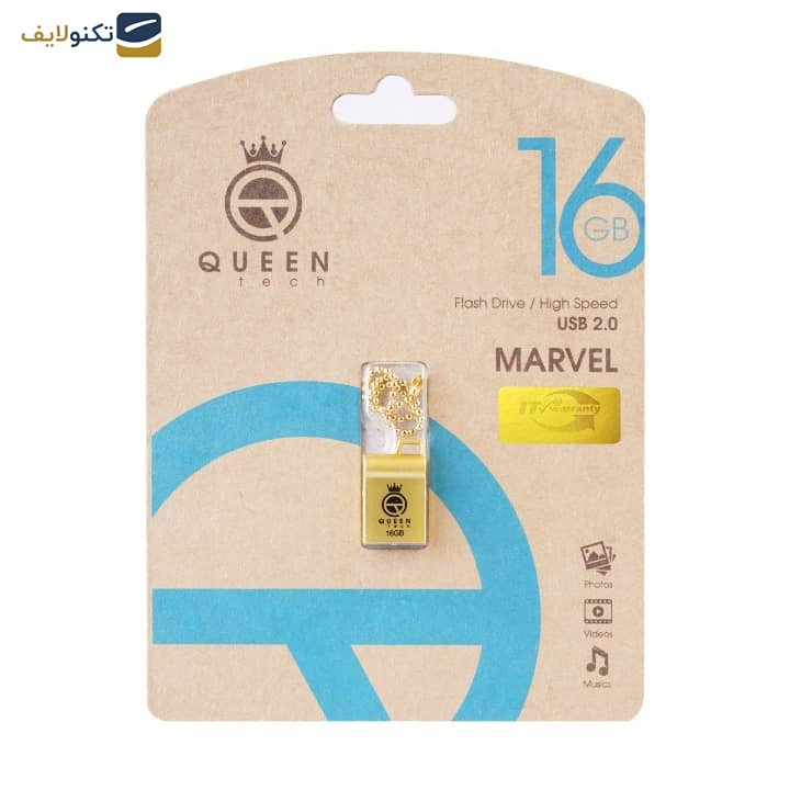 فلش مموری کوئین تک مدل G.MARVEL ظرفیت 16 گیگابایت فلش مموری کوئین تک مدل G.MARVEL ظرفیت 16 گیگابایت