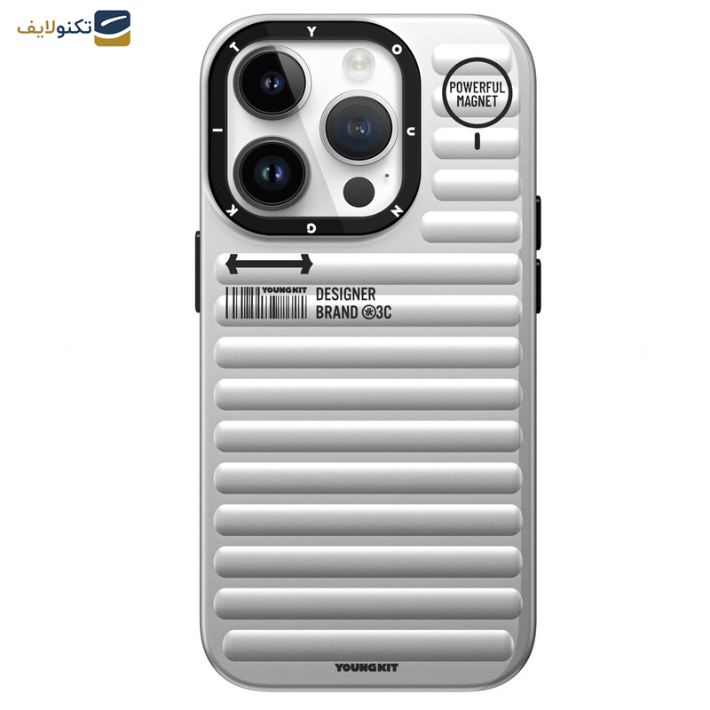 کاور یانگ کیت مدل پافر رنگ تیتانیوم مناسب برای گوشی موبایل اپل iphone 15promax کاور یانگ کیت مدل پافر رنگ تیتانیوم مناسب برای گوشی موبایل اپل iphone 15promax