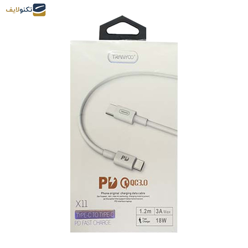 کابل تبدیل USB-C ترانیو مدل X11 طول 1.2متر کابل تبدیل USB-C ترانیو مدل X11 طول 1.2متر