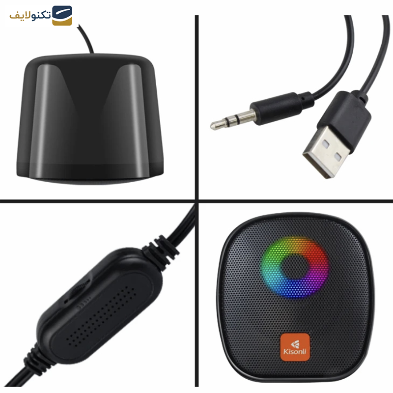 اسپیکر دسکتاپ کیسونلی مدل X_11_RGB اسپیکر دسکتاپ کیسونلی مدل X_11_RGB