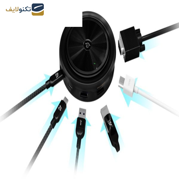 هاب ۷ پورت USB-C آدام المنتس مدل CASA O7