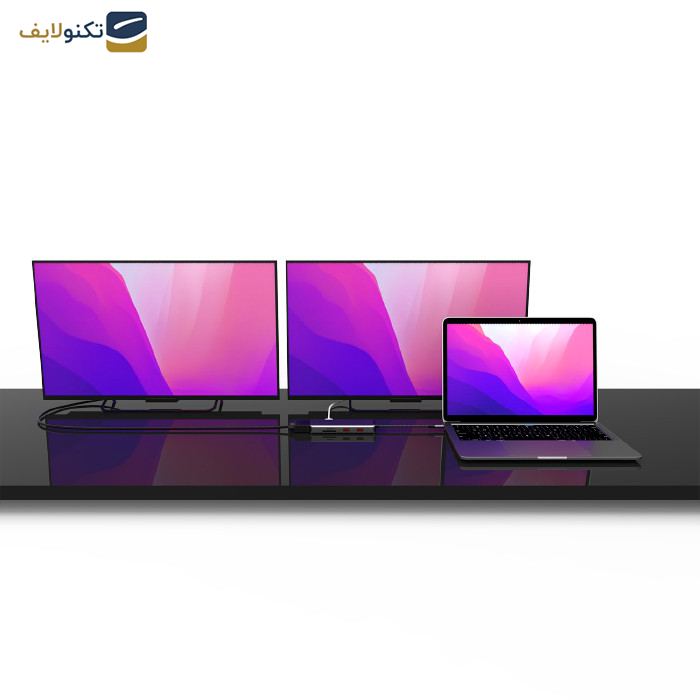 هاب 9 پورت USB-C آدام المنتس مدل CASA A09