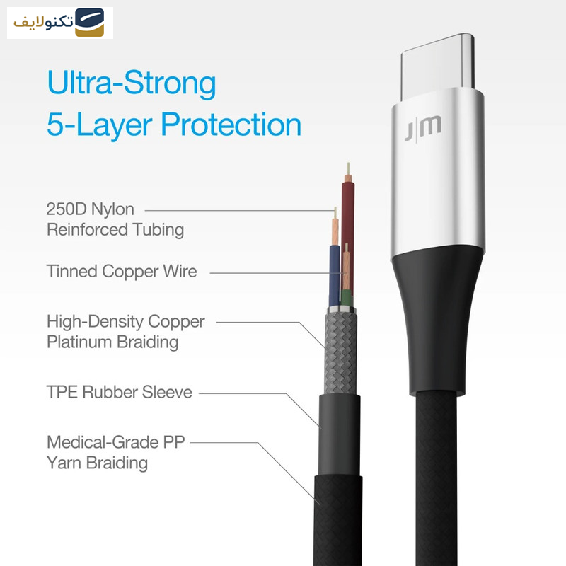 کابل تبدیل USB-C به لایتنینگ جاست موبایل مدل AluCable DC-612SI طول 1.2 متر کابل تبدیل USB-C به لایتنینگ جاست موبایل مدل AluCable DC-612SI طول 1.2 متر