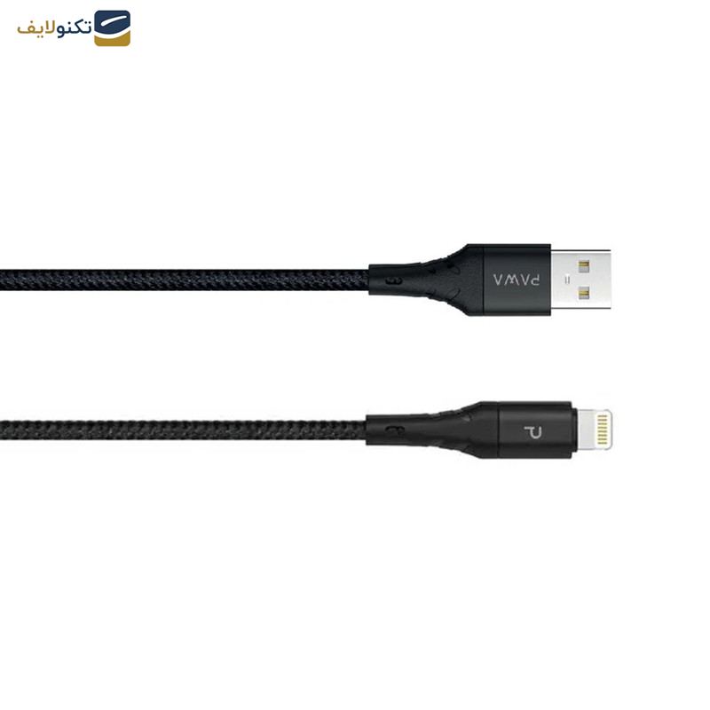کابل USB به لایتنینگ پاوا مدل Nylon Braided PW-2BDATOL طول 2 متر کابل USB به لایتنینگ پاوا مدل Nylon Braided PW-2BDATOL طول 2 متر