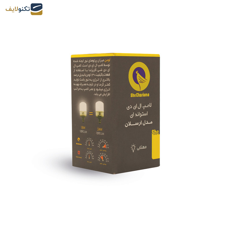 لامپ 30 وات شی کاریزما مدل ارسلان پایه E27 لامپ 30 وات شی کاریزما مدل ارسلان پایه E27