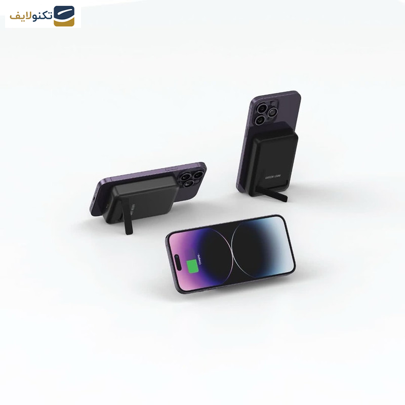 پاوربانک مگ سیف گرین لاین مدل kickstand GL-PB31ظرفیت 10000 میلی آمپر ساعت پاوربانک مگ سیف گرین لاین مدل kickstand GL-PB31ظرفیت 10000 میلی آمپر ساعت