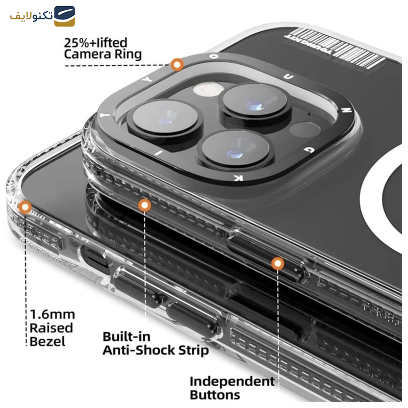 کاور یانگ کیت مدل Clear Magsafe کد Z01 مناسب برای گوشی موبایل اپل iphone 15pro