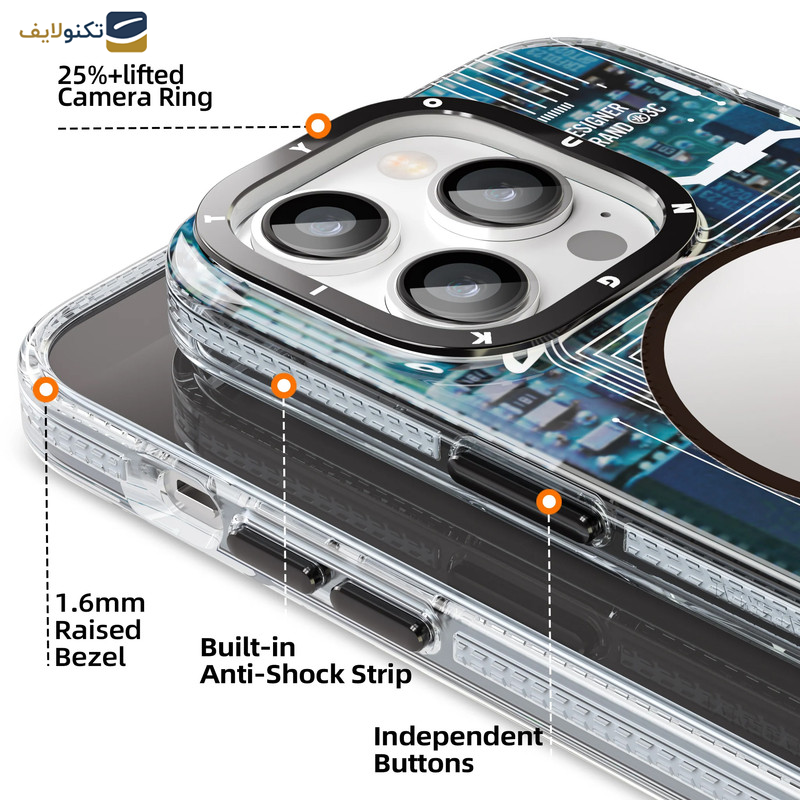 کاور یانگ کیت مدل Technology Magnetic کد CX018 مناسب برای گوشی موبایل اپل IPHONE 15 Pro Max