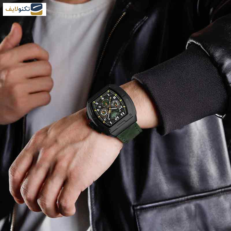 ساعت مچی عقربهای مردانه نیوی فورس مدل NF8053 GR BK ساعت مچی عقربهای مردانه نیوی فورس مدل NF8053 GR BK