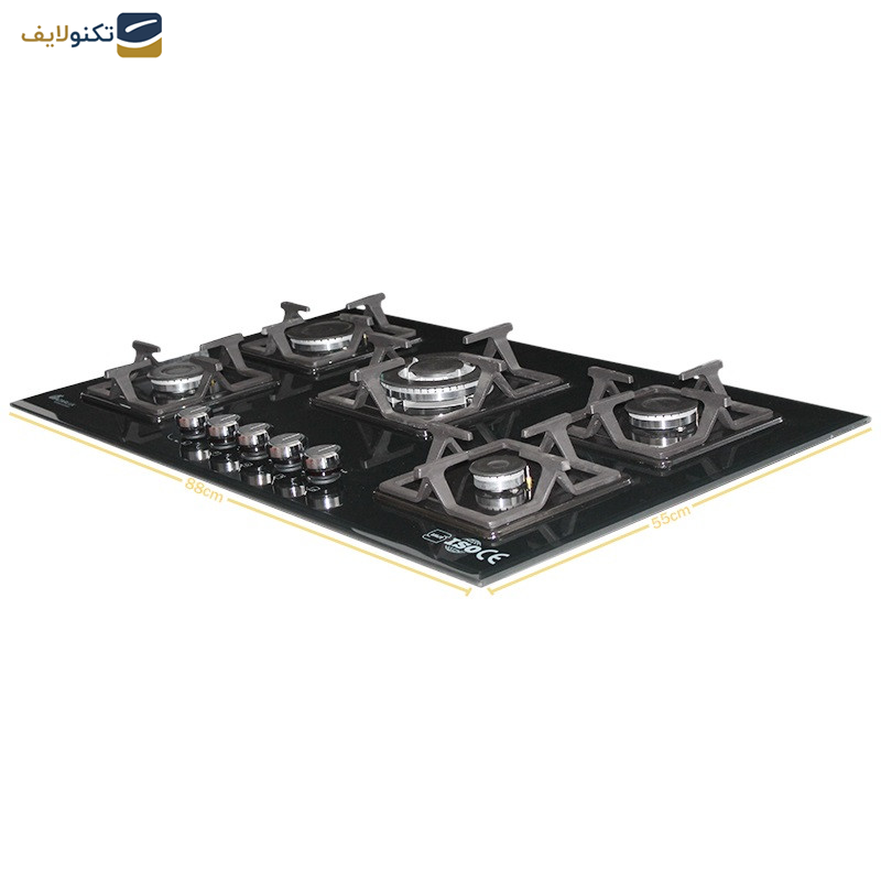 اجاق گاز صفحه ای آذرلوکس مدل G05NL-C7B اجاق گاز صفحه ای آذرلوکس مدل G05NL-C7B