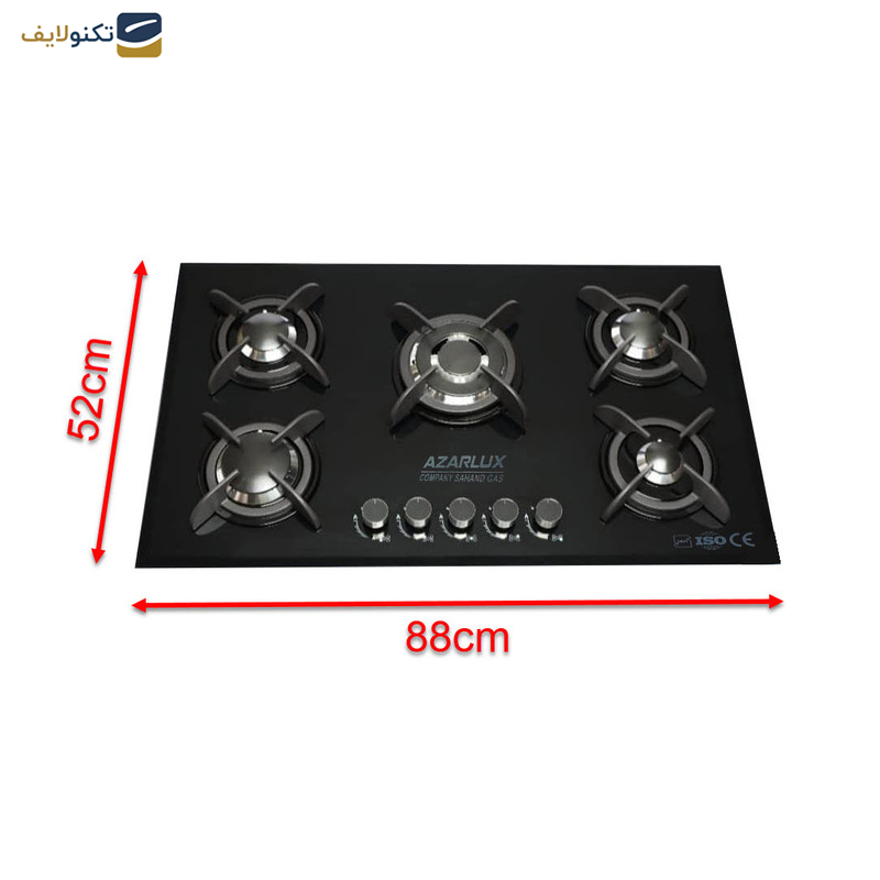 اجاق گاز صفحه ای آذرلوکس مدل G 6