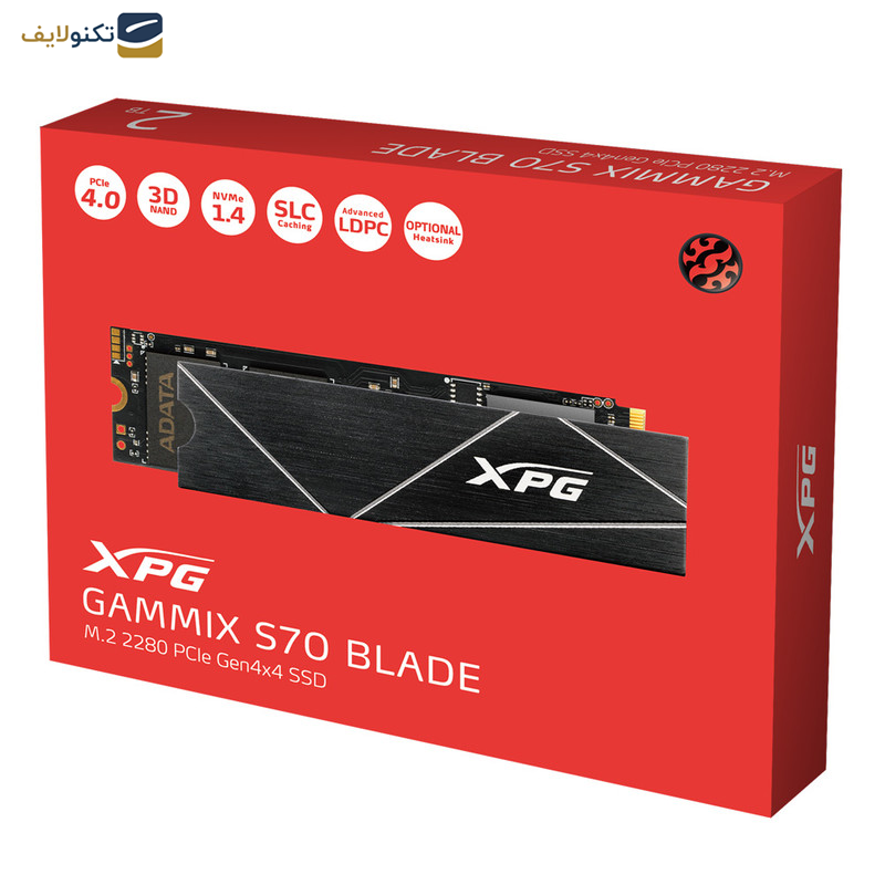 اس اس دی اینترنال ایکس پی جی مدل XPG GAMMIX S70 BLADE ظرفیت 2 ترابایت