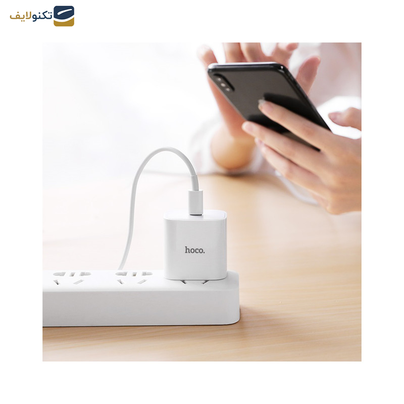شارژر دیواری 20 وات هوکو مدل C76 PD به همراه کابل لایتنینگ شارژر دیواری 20 وات هوکو مدل C76 PD به همراه کابل لایتنینگ