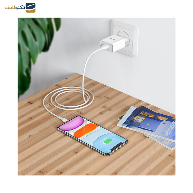 شارژر دیواری 10 وات هوکو مدل C81A به همراه کابل تبدیل لایتنینگ شارژر دیواری 10 وات هوکو مدل C81A به همراه کابل تبدیل لایتنینگ