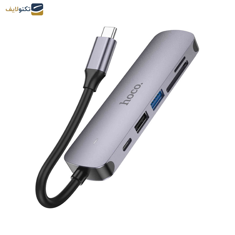هاب 6 پورت usb-c هوکو مدل HB28 هاب 6 پورت usb-c هوکو مدل HB28