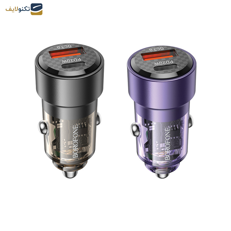 شارژر فندکی 38 وات بروفون مدل BZ20 PD + QC3.0  