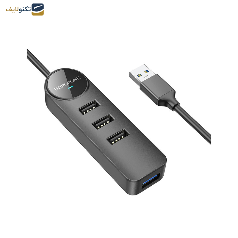 هاب 4 پورت USB-A بروفون مدل DH5 4IN1 طول 1.2متر هاب 4 پورت USB-A بروفون مدل DH5 4IN1 طول 1.2متر