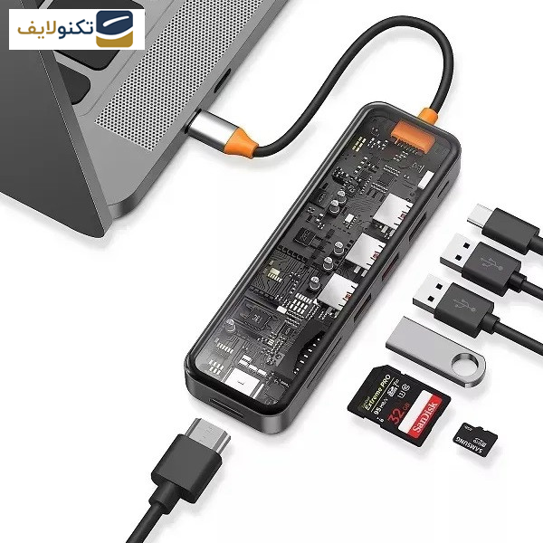 هاب 7 پورت USB-C ویوو مدل 007-CYBER 7 in 1 CB هاب 7 پورت USB-C ویوو مدل 007-CYBER 7 in 1 CB