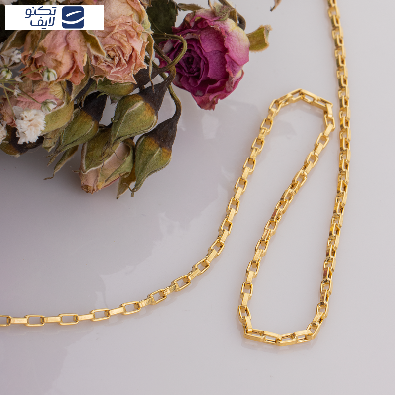 زنجیر ونیزی آجری 55cm طلا 18 عیار زنجیر ونیزی آجری 55cm طلا 18 عیار