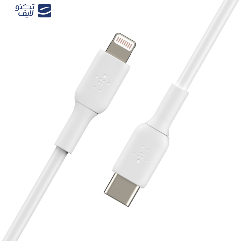 کابل تبدیل USB-C به لایتنینگ بلکین مدل CAA003bt1MWH Fast Charge به طول 1 متر کابل تبدیل USB-C به لایتنینگ بلکین مدل CAA003bt1MWH Fast Charge به طول 1 متر